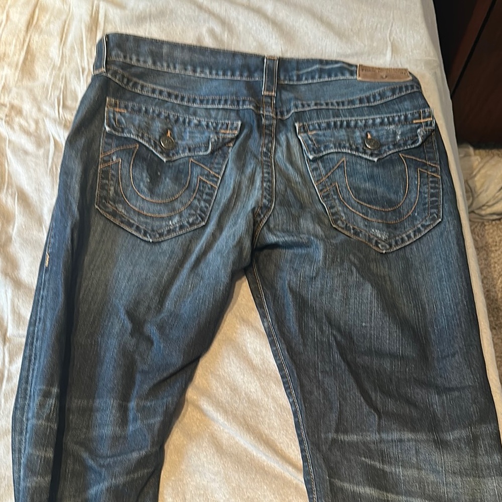 True Religion Men’s “Ricky” Blue Jeans